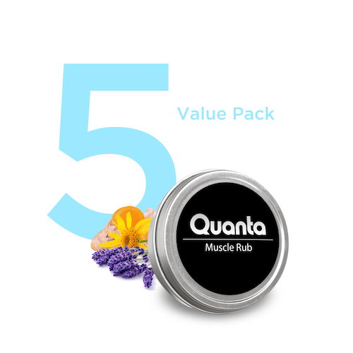 5 Quanta CBD Muscle Rubs Value Pack