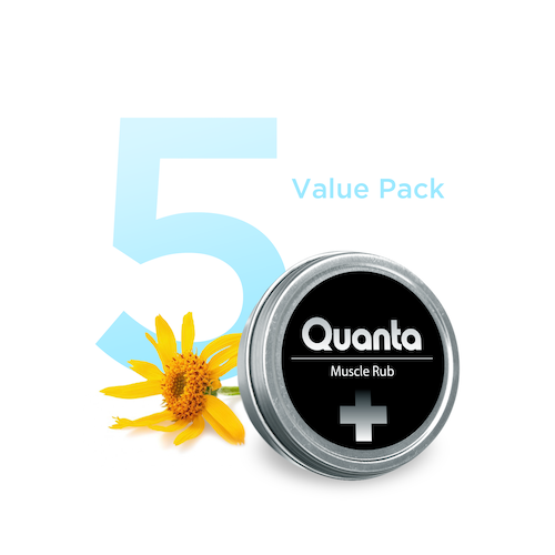 5 Quanta CBD Muscle Rubs Plus Value Pack