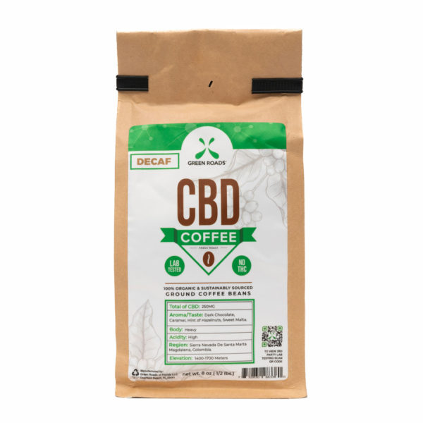 CBD Decaf Coffee, Colombian Imported – 8 oz