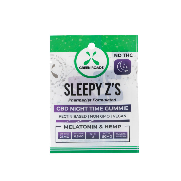 CBD Sleepy Z’s Melatonin Gummies 50 mg Single Origin Hemp