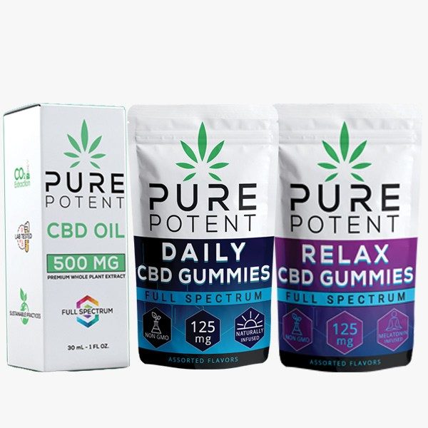 CBD Oils and CBD Gummies Value Pack (Relax & Daily Gummies)