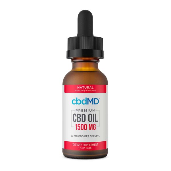 CBD Oil Tincture - Natural - 1500 mg - 30 mL